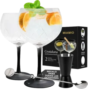 Kit vasos y medidor gin tonic